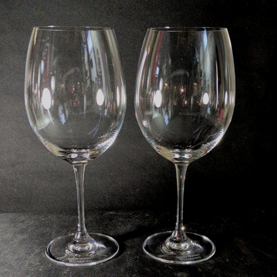 WATERFORD ROBERT MONDAVI CABERNET WINE GLASSES, Hand Blown, 9 3/4'', 28 Oz, 2PCS