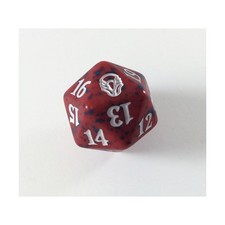 WotC MTG Spindown d20 Life Counters Dominaria - Red & Blue w/White NM