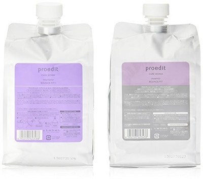 Lebel proedit Bounce Fit Shampoo 1000ml & Hair Treatment 1000ml Refill
