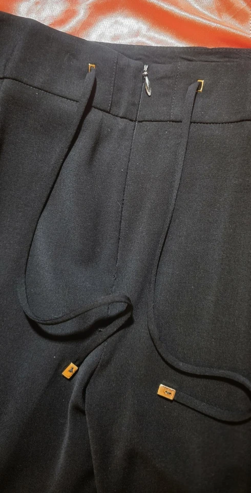 Tom Ford Gucci Pantalón Negro Años 90 Doble Pecho Pierna Ancha Pantalón Talla 44 IT Foto 3 de 4