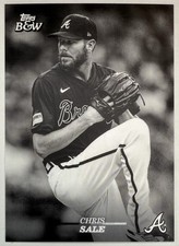 2024 Topps Black & White - CHRIS SALE - Atlanta Braves #88