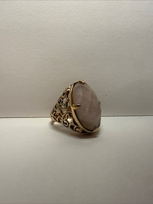 Barse Bronze Rose Quartz Ring Size 9