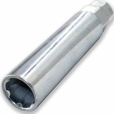 1 Pc Truck Spline Spike 4.60" Long Lug Nuts Adapter Key Bright Zinc Finish 3/4"