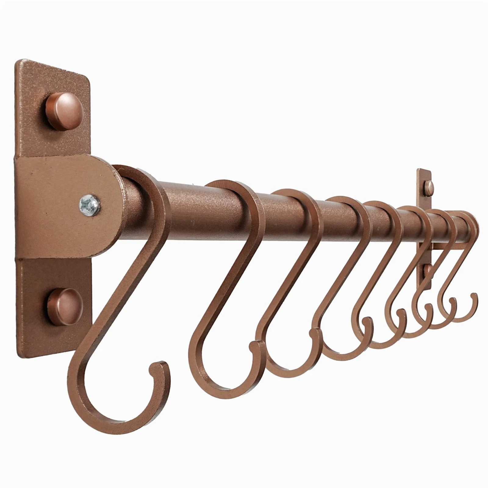 Kitchen Utensil Holder Hanger, Pot and Pan Rack Wall Mounted, Kitchen Rail wi...