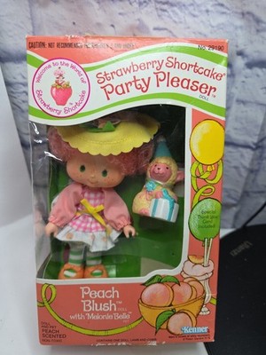 Vintage Kenner Strawberry Shortcake Party Pleaser Peach Blush W Box