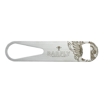 Barfly Bar Speed Opener, 7-Inch, Stainless, Black 