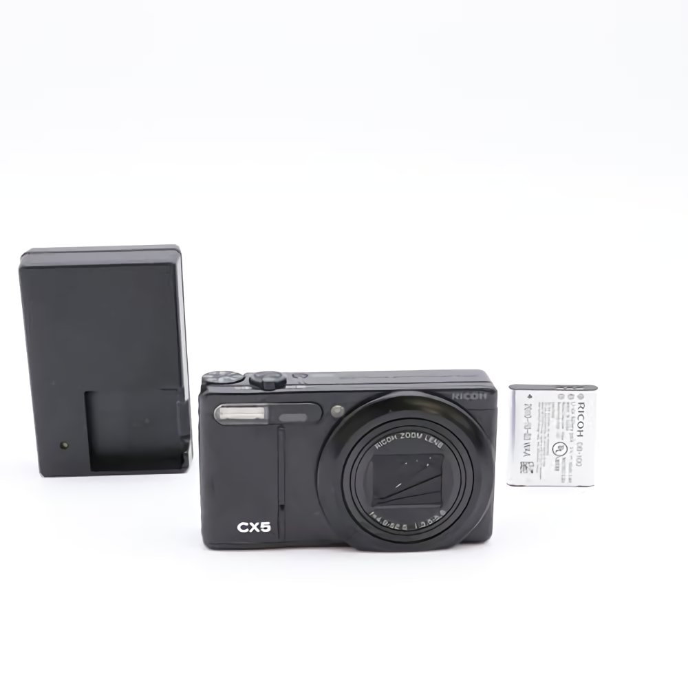 RICOH CX5 コンパクト デジタルカメラ ◾️動作確認済み RICOH CX5 Compact Digital Camera Black 10.0 Mega Pixels From Japan