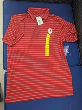 Champion Polo Golf Summer Indiana University Hoosiers Red Size Medium