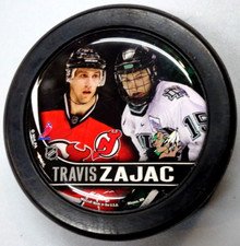 University North Dakota Fighting Sioux Travis Zajac Next Level Hockey Puck REA
