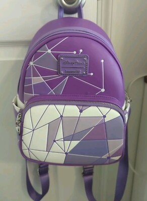 Disney Parks Loungefly Mini Backpack Magic Kingdom Purple Wall