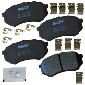 Disc Brake Pad Set-Premium Copper Free Ceramic BPR Disc Brake Pad Front,Rear
