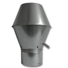 Cappa deflettore acciaio inox V2A Ø 150 mm - 315 mm