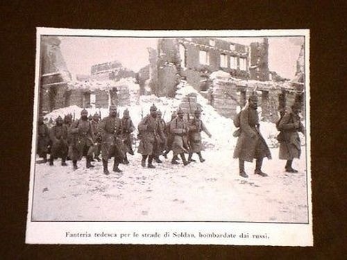 Guerra in Europa Anno 1914 Działdowo o Soldau Fanteria tedesca Polonia