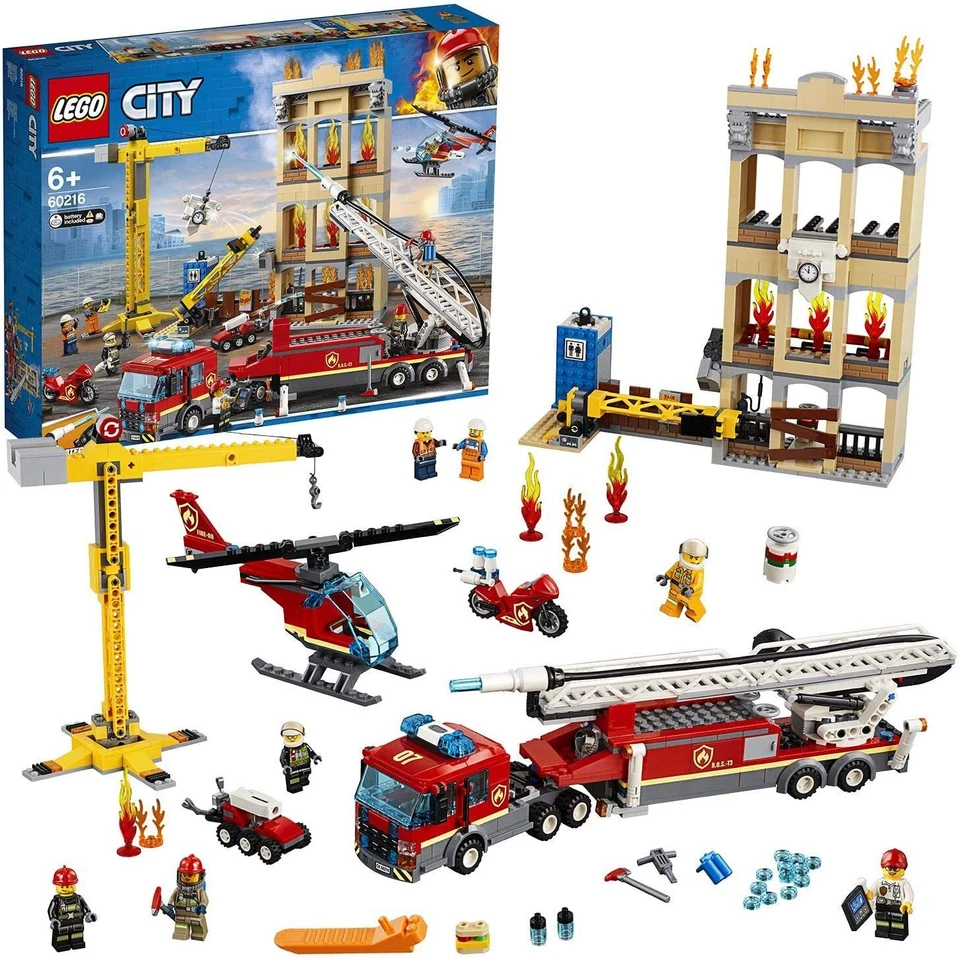LEGO City 60216 — Les Pompiers du Centre-Ville — Boîte neuve et scellée [NISB] - Photo 3/4