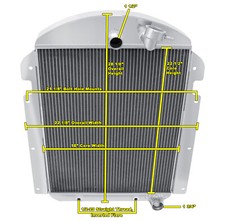 Rn Champion 3 Row Radiator Chevy Config For 1940 Chevrolet Kd V8 Conversion Rn Champion 3 Row Radiator Chevy Config For 1940 Chevrolet Kd V8 Conversion
