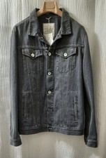 2595 Brunello Cucinelli - Mens Black Denim Trucker Jacket sz : US M/50 EU