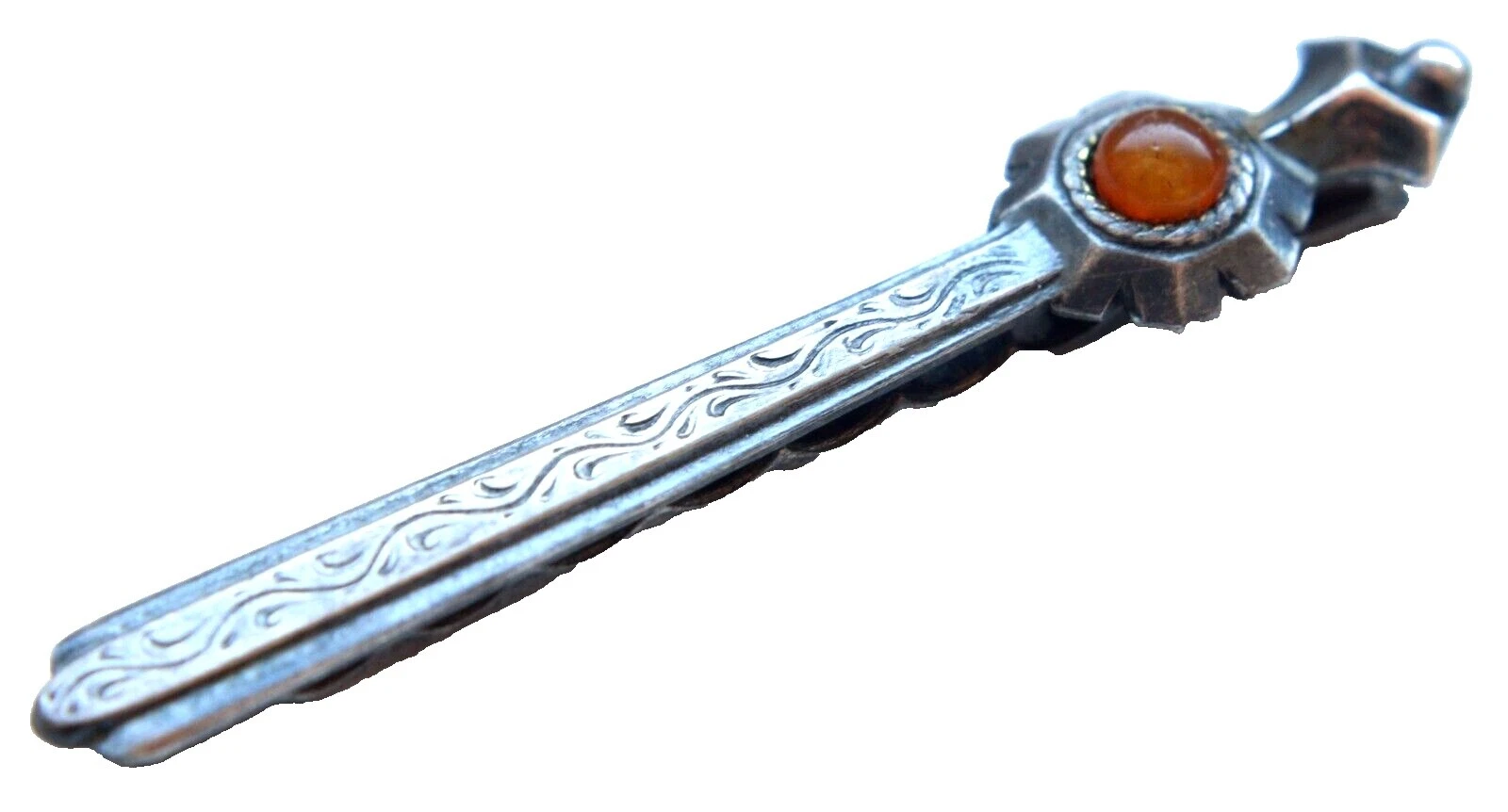 Sterling Silver amber Broches y prendedores Corbata para hombres