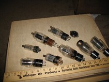 VTG MILITARY 1940s 50s RADIO TUBES NATIONAL UNION GE RCA RAYTHEON LOT OF 8