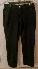 Chico's So Slimming Black Stretch 4 Pocket Denim Pants Size 1 Reg., M, 8-10