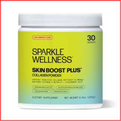 COLLAGEN POWDER Skin Boost Plus Acai Lemonade 30-Serves SPARKLE WELLNESS