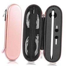 for Apple Pencil Case Carrying Case Hard Foam Zipper Shockproof Rose Gold
