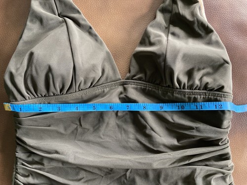 Shape FX Swim Olive green Tankini Tank Style Swimsuit Size 6 - Picture 10 of 12