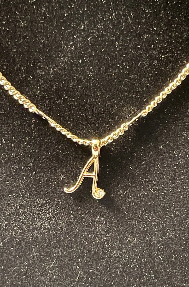 Vera bradley initial necklace sale