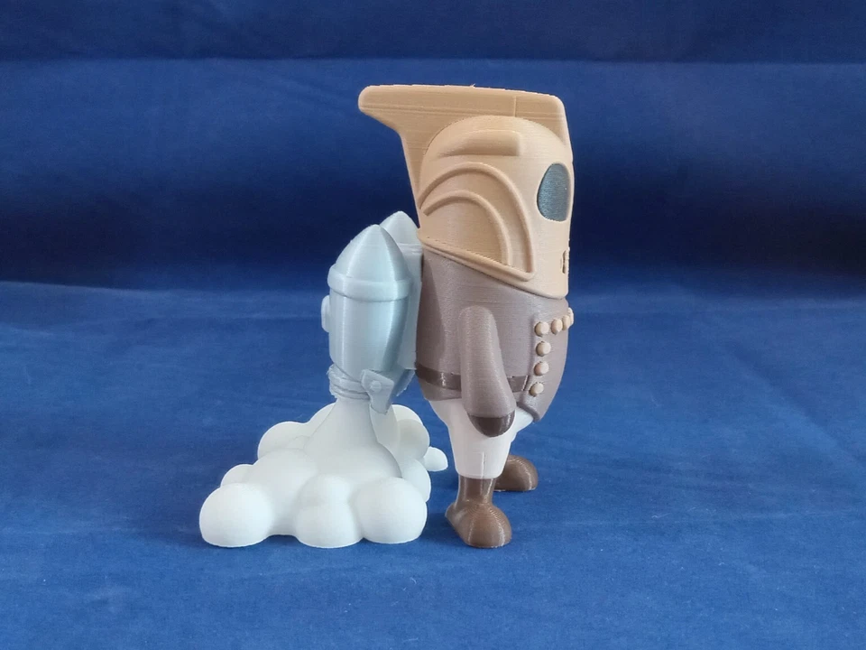 Figura Miniatura The Rocketeer Mini Modelo Cliff Secord Foto 3 de 4