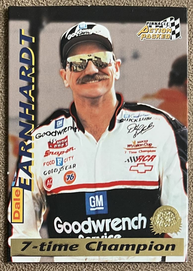 1996 Pinnacle Action Packed 7-Time Champion Dale Earnhardt #8