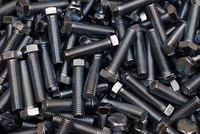 (50) Grade 5 Full Thread 1/2-13 x 2 Hex Head Tap Bolt Zinc Plated