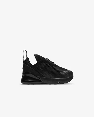 Nike Air Max 270 TD Triple Black Toddlers Shoes-DD1646-001