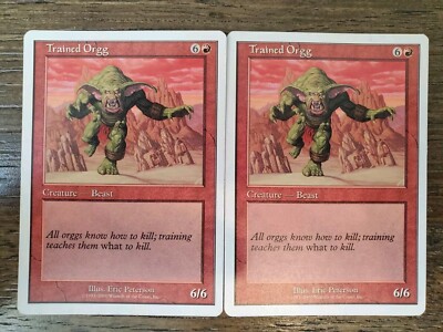 2x Trained Orgg - Starter 2000 - MAGIC THE GATHERING MTG