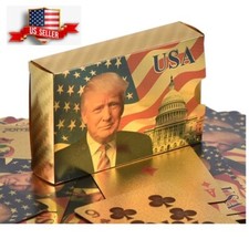 NEW Donald Trump Gold Foil Waterproof Plastic...