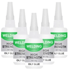 5PACK Multifunctional Welding High-Strength Oily Glue Universal Super Glue 50g
