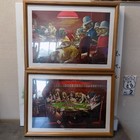 Vintage C M Coolidge “Pinched With Four Aces “and “Poker Sympathy” (Set of 2)