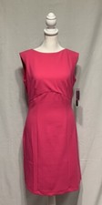 Donna Morgan Sz 4 Fuschia Cocktail Sheath Sleeveless Dress