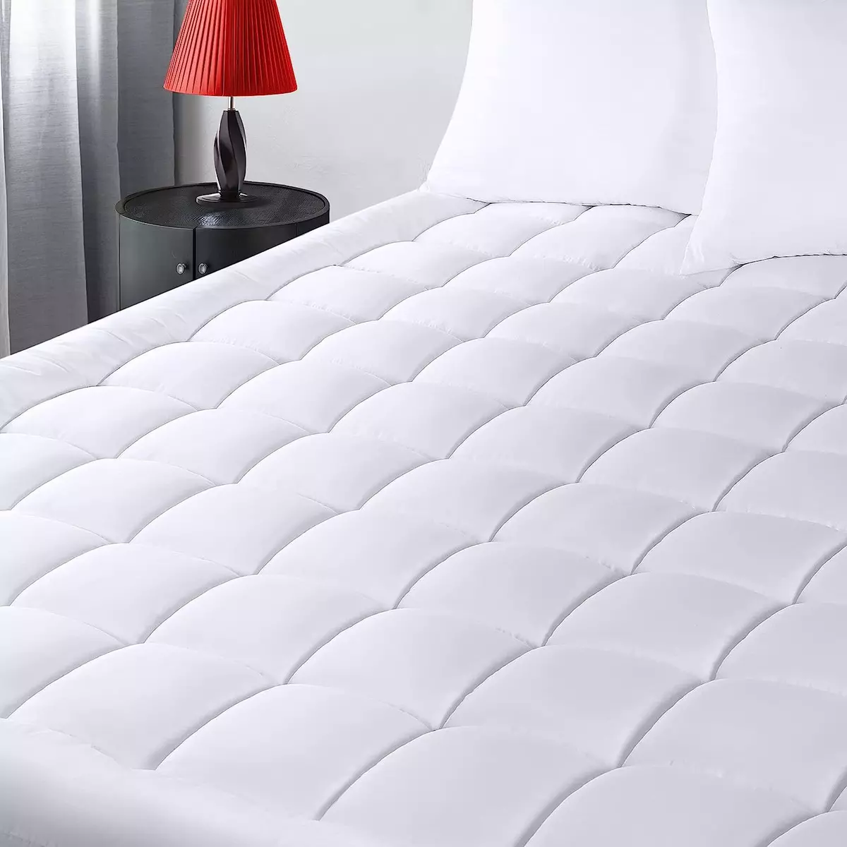 Utopia Bedding Quilted Fitted Premium Mattress Pad Full Size - Full, White