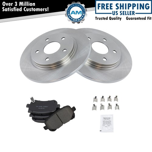 Rear Posi Ceramic Brake Pad & Rotor Kit for Chrysler Dodge VW Minivan