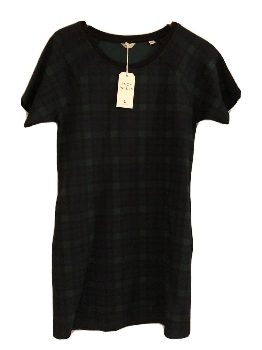 jack wills t shirt dress Jack Willis Plaid T Shirt Dress, Large