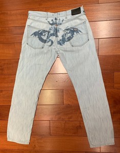 mens light blue armani jeans