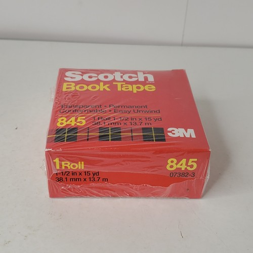 Cinta de libro escocés de colección 1,5" x 15 yardas. 1/Rollo 845 Sellado Transparente 07382-3 Reparación - Imagen 4 de 8