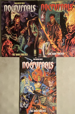 Bag/board Nocturnals: The Dark Forever 1-3 Full Run Lot Set Daniel Brereton