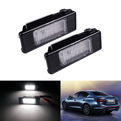 2x LED Licence Number Plate Light For Nissan Note E11 NV200 Pathfinder  Primera UK - Main Image