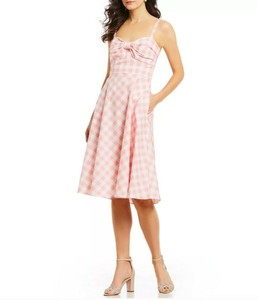 pink gingham sundress