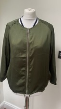 Brand New Golddigga Bomber Jacket Size 12 Khaki Green Lightweight