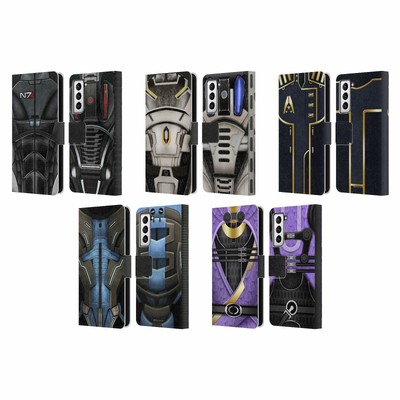 EA BIOWARE MASS EFFECT ARMOR COLLECTION LEATHER BOOK CASE FOR SAMSUNG PHONES 4