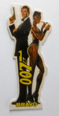 Bravo Aufkleber James Bond 007 Im Angesichts des Todes Roger Moore Jones 1985