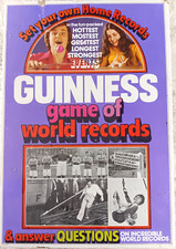 Guinness Game of World Records Board Game Vintage 1975