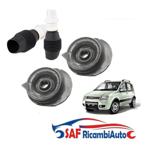 KIT 2 SUPPORTI AMMORTIZZATORI ANTERIORI + TAMPONI PER FIAT PANDA 169 DAL 2003 - Foto 2 di 4
