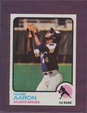 1973 Topps Hank Aaron #100 HOF Atlanta Braves MINT DEAD CENTERED